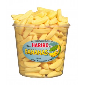 Bananas 150 pcs Tubo (1,05kg) Haribo