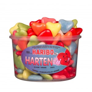 Coeurs 150 pcs Tubo (1,05kg) Haribo