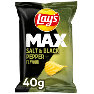 Lays max salt & black pepper 20 x 40g