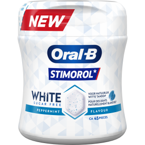 Oral-B White Peppermint bottle 6 x 76,5g Stimorol