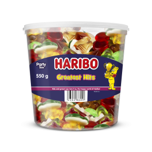 Greatest Hits 550g mini tubo Haribo