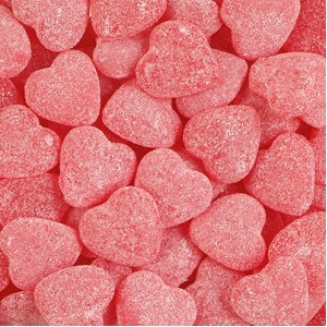 Coeurs Framboises 3 x 1kg (4gr) Haribo